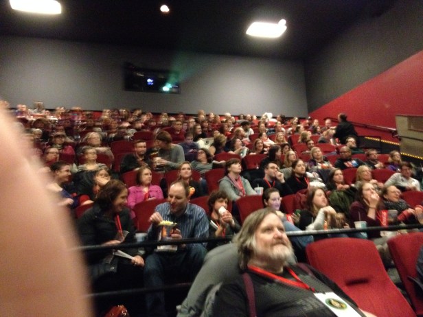 This guy behind me was the perfect example of the event's eclectic crowd. (BTW, he was Team Piz.)